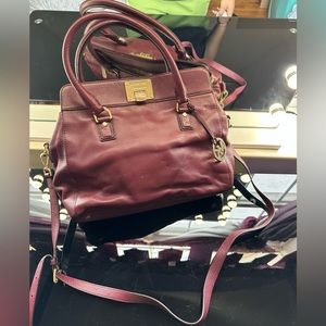 Michael kors burgundy bag
